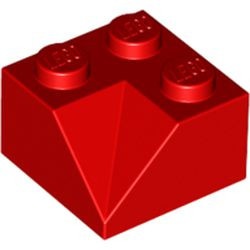 LEGO 3046a-5 Dakpan 45 graden 2x2 hoek binnenzijde voor oa dakkapel zie 3049 voor nok rood NIEUW *1L0004200489|4218892