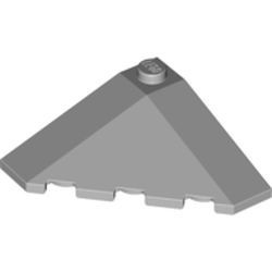 LEGO 43708-86G Dakpan 18 graden hoek 4x4 BUITENZIJDE grijs, licht (blauwachtig) gebruikt *1L000