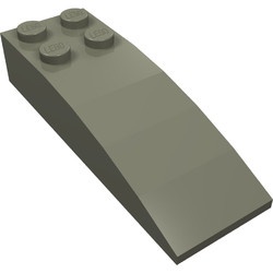 LEGO 44126-10 Dakpan 6x2 gebogen met vier noppen donker, grijs (klassiek) NIEUW *1L0004180549