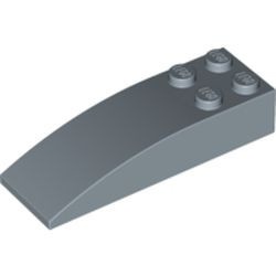 LEGO 44126-55 Dakpan 6x2 gebogen met vier noppen blauw, zandkleurig NIEUW *1L0006097640