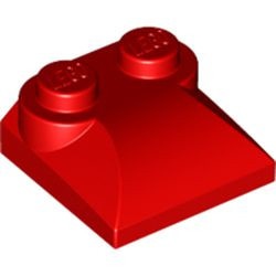 LEGO 47457-5 Steen 2x2x 2/3 twee noppen, gebogen einde (kikker) rood NIEUW *4220515