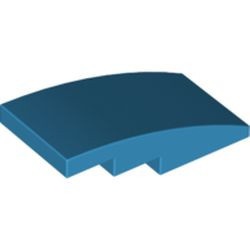 LEGO 93606-153 Dakpan 4x2 gebogen geen noppen blauw, donkerazuur NIEUW *1L0006031839