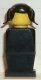 old032G MINIPROMO Oude type minifig - Zwart lijf, Zwart benen, Zwart Pigtails Hair gebruikt *0M0000