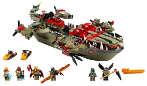Set 70006 - Legends of Chima: Cragger's Command Ship zonder doos- gebruikt