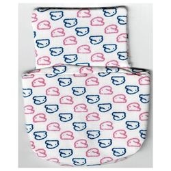 sleepbag06-1G DUPLO slaapzak met roze en blauwe konijntjes wit gebruikt *
