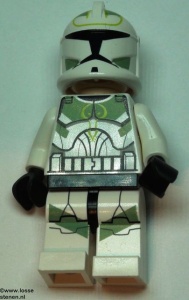 sw298 Star Wars:Clone Trooper met zandgroene markeringen NIEUW *0M0000