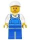 twn138 Blauwe overall, V-hals shirt, blauwe benen korte klep cap NIEUW *0M0000