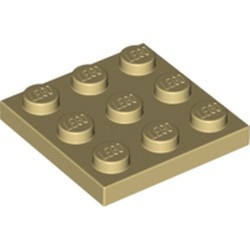 11212-2 Platte plaat 3x3 crème NIEUW *5K0000