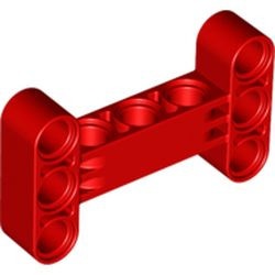 14720-5 Technic, Hefbalk dik 3x5 H-vorm rood NIEUW *1D000