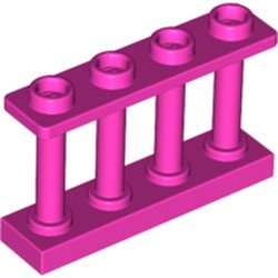 15332-71 Balustrade-hek 1x4x2 met VIER noppen bovenop magenta NIEUW *5D006