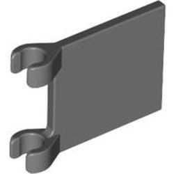 2335-85 Vlag 2x2 vierkant met twee clips grijs, donker (blauwachtig) NIEUW *1L058
