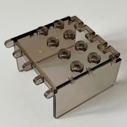 2337-13G Ruit 4x4x2 cockpit verlenging transparant zwart gebruikt *