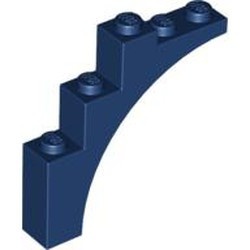 2339-63 Steen, halve boog 1x5x4 (trapsgewijs) blauw, donker NIEUW *1L258+260