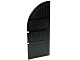 2400-11 Deur 1x5x10 met 1/4 cirkeltop (groot) zwart NIEUW *