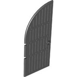 2400-11G Deur 1x5x10 met 1/4 cirkeltop (groot) zwart gebruikt *