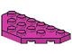 2419-47G Platte plaat 3x6 twee afgekapte hoeken roze, donker gebruikt *