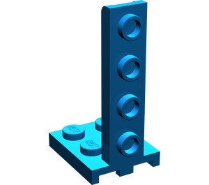 2422-7 Verbindingsstuk 2x2- 1x4 staand blauw NIEUW *1L0000