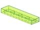 2431-16 Tegel 1x4 transparant, neongroen NIEUW *1L112+13