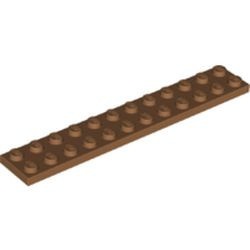 2445-150 Platte plaat 2x12 caramel, midden NIEUW *5D0000