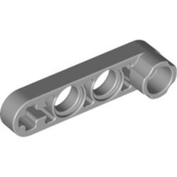 2825-86 Technic, Hefbalk 1x4 dun met nopverbinding grijs, licht (blauwachtig) NIEUW *1D000