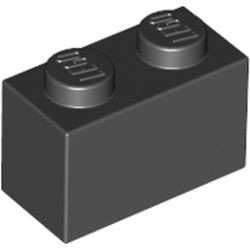 3004-11 Steen 1x2 zwart NIEUW *1L005/008