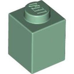 3005-48 Steen 1x1 groen, zandkleurig NIEUW *1L002