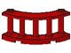 30056-5 Balustrade-hek 4x4x2 kwartrond 2 noppen bovenop rood NIEUW *1L055