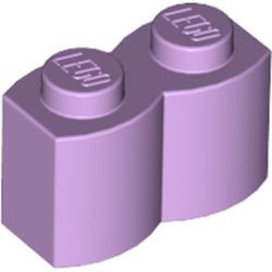 30136-154 Steen 1x2 gewelfd (pallisaden) lavender, licht NIEUW *1L044