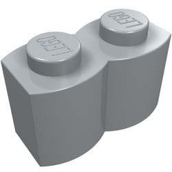 4217-86G Steen 1x14 met gleuf (oa voor garage- elementen) grijs, licht (blauwachtig) gebruikt