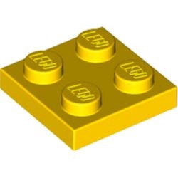 3022-3 Platte plaat 2x2 geel NIEUW *1L197/98