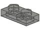 3023-13G Platte plaat 1x2 transparant zwart gebruikt *1L368