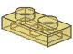 3023-19 Platte plaat 1x2 transparant geel NIEUW *1L168+9+70