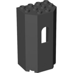 30246-11G Kasteelmuur 3x4x6 (4xhoek+raampje) zwart gebruikt *3D000
