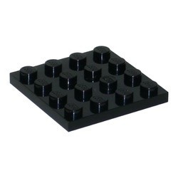 3031-11G Platte plaat 4x4 zwart gebruikt *5K0000