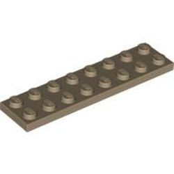 3034-69 Platte plaat 2x8 crème,donker NIEUW *5K0000