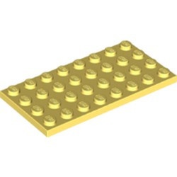 3035-103 Platte plaat 4x8 geel, lichthelder NIEUW *5K0000