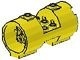 30360-3G Cylinder 3x6x2 2/3 Oudere type niet-gevulde noppen 2x6 geel gebruikt *