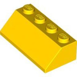 3037-3G Dakpan 45 graden 4x2 geel gebruikt *1L417