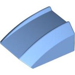 30602-42G Dakpan rond 2x2 ribbeltjes (geen noppen bovenop) blauw, midden gebruikt *1L000