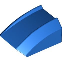 30602-7 Dakpan rond 2x2 ribbeltjes (geen noppen bovenop) blauw NIEUW *1L000