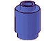 3062b-97 Steen 1x1 rond- met inkeping onder, open nop blauwviolet NIEUW *1L076/77