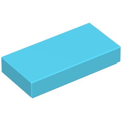 3069b-72 Tegel 1x2 blauw, Maersk NIEUW *1L108+9+10