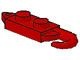 3127-5G Plaat 1x2 met winkelhaak dichte noppen 1 zijde rood gebruikt *0D001
