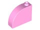 33243-104 Steen, 1x3x2 ronde top 90 graden massief roze, helder NIEUW *1L112