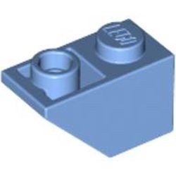 3665-42G Omgekeerde dakpan 45 graden 1x2 blauw, midden gebruikt *1L376