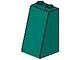 3684-39 Dakpan 75 graden 2x2breedx3 (open of dichte noppen) turquoise, donker NIEUW *1L163