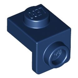 36841-63 Verbindingsplaat 1x1 - 1x1 blauw, donker NIEUW *1L320
