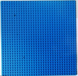 3811-7G Basisplaat 32x32 blauw gebruikt *3K000