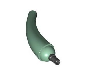 40395c01-48 Dinosaurus begin lange staart met pin groen, zandkleurig NIEUW *0D000