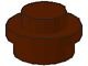 4073-8G Platte plaat 1x1 rond bruin (klassiek) gebruikt *1L208/09